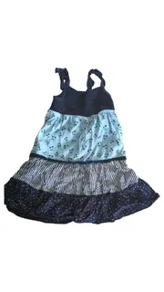 Vorschaubild 2 von Mädchen Sommerkleid Freizeitkleid Gr. 152 Blau Gestreift Punkte