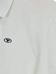 Vorschaubild 3 von Herren Poloshirt Weiß Gr. M 50 Basic Kurzarm Baumwolle