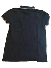 Vorschaubild 3 von Denim Poloshirt Herren Gr. M Schwarz Kurzarm Baumwolle