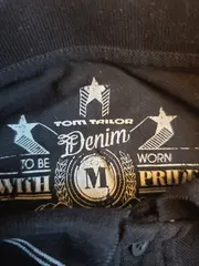 Vorschaubild 6 von Denim Poloshirt Herren Gr. M Schwarz Kurzarm Baumwolle
