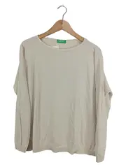 Vorschaubild 1 von Pullover Damen Basic Beige Gr. XS 100% Baumwolle