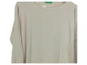 Vorschaubild 2 von Pullover Damen Basic Beige Gr. XS 100% Baumwolle