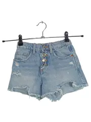 Vorschaubild 1 von Kinder Jeans Shorts Destroyed Denim Blau Gr. 122