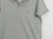 Vorschaubild 2 von Poloshirt Herren Grau Gr. 48/M Kurzarm Baumwolle Meliert Casual