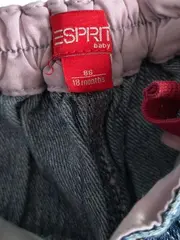 Vorschaubild 6 von Baby Mädchen Jeans Hose Gr. 86 Blau Blumenstickerei