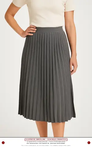 PULL&BEAR Faltenrock