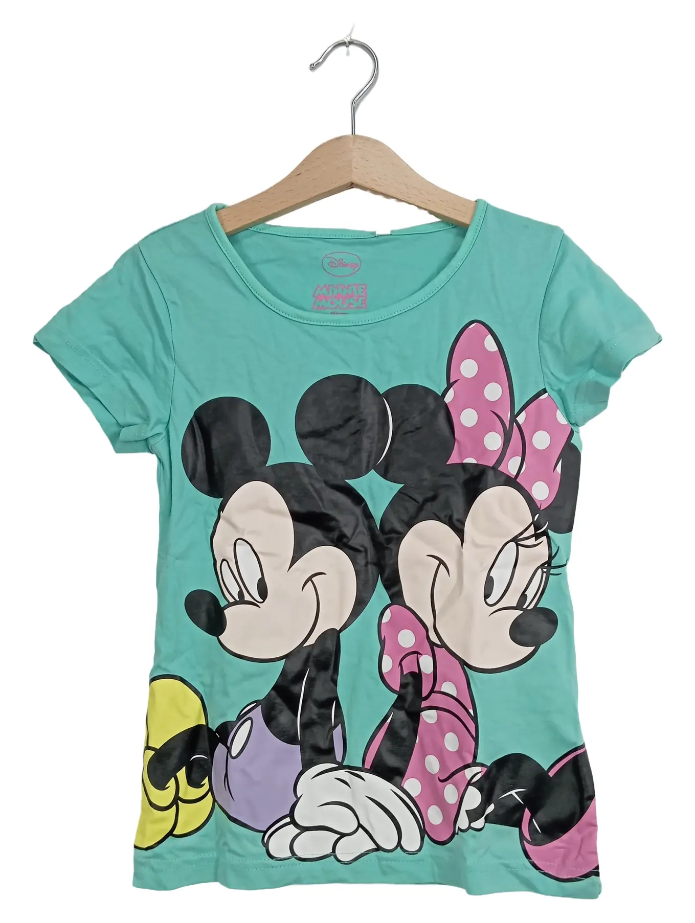 DISNEY Mickey Minnie Maus Kinder T-Shirt Türkis Gr. 134