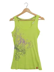 Vorschaubild 1 von EDC Damen Tanktop Shirt Gr. 38/M Grün Blumenmuster Casual