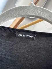 Vorschaubild 4 von Damen Wickelshirt mit Knoten Gr. 38/M Schwarz Casual Top