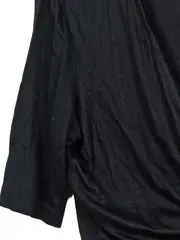 Vorschaubild 3 von Damen Wickelshirt mit Knoten Gr. 38/M Schwarz Casual Top