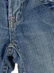 Vorschaubild 5 von Mädchen Jeans Regular Fit Gr. 98 Blau Baumwolle