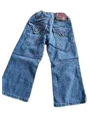 Vorschaubild 2 von Mädchen Jeans Regular Fit Gr. 98 Blau Baumwolle