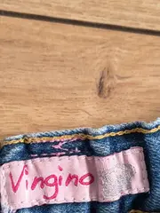 Vorschaubild 4 von Mädchen Jeans Regular Fit Gr. 98 Blau Baumwolle