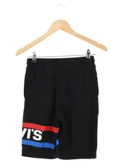 Vorschaubild 2 von LEVIS Kinder Sport Shorts Gr. 128 Schwarz Logo-Print Jungen Mädchen