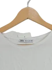 Vorschaubild 2 von Damen T-Shirt Basic Weiß Gr. 38/M Kurzarm