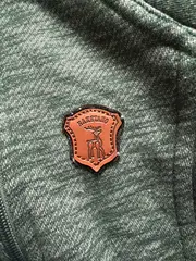 Vorschaubild 2 von Damen Sweatjacke Gr. L grün meliert Reißverschluss Casual