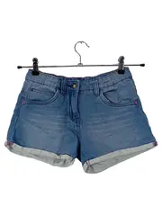 Vorschaubild 1 von Jeans Shorts Mädchen Gr. 152 Blau Denim Kurze Hose Sommer