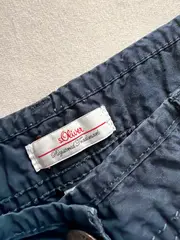 Vorschaubild 3 von Damen Shorts Bermuda Gr. 38 Blau Baumwolle Casual