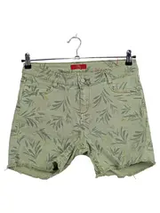 Vorschaubild 1 von Damen Shorts Smart Short Gr. 36 Grün Blumenmuster Fransen