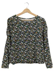 Vorschaubild 1 von Langarmshirt Damen Gr. S Blumenmuster Grün Floral