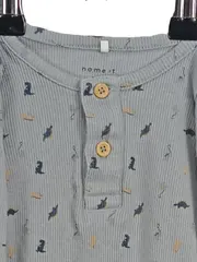 Vorschaubild 2 von Baby Body Langarm Dino Motiv Gr. 68 Blau