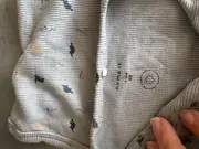 Vorschaubild 4 von Baby Body Langarm Dino Motiv Gr. 68 Blau