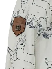 Vorschaubild 3 von Damen Kapuzenpullover Hirsch Print Gr. 36;S Weiß Casual