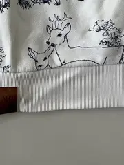 Vorschaubild 6 von Damen Kapuzenpullover Hirsch Print Gr. 36;S Weiß Casual