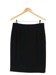 Vorschaubild 1 von Damen Bleistiftrock Gr. 38/M Schwarz Business Elegant Midirock