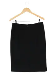 Vorschaubild 2 von Damen Bleistiftrock Gr. 38/M Schwarz Business Elegant Midirock