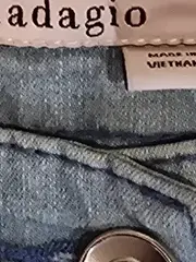 Vorschaubild 5 von Damen Jeans Wide Fit Hose Hellblau Gr. 46 Stretch Casual