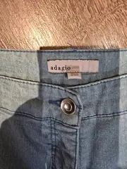 Vorschaubild 4 von Damen Jeans Wide Fit Hose Hellblau Gr. 46 Stretch Casual