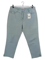 Vorschaubild 1 von Damen Jeans Wide Fit Hose Hellblau Gr. 46 Stretch Casual