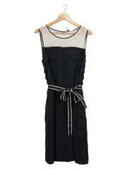 Vorschaubild 1 von 1.2.3. Festliches Kleid Damen Schwarz Seide Größe 42