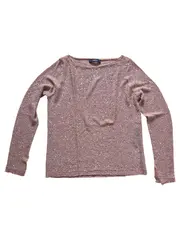 Vorschaubild 1 von Damen Pullover Rosa Gr. 36 S Pailletten Glitzer Langarm Glamourös