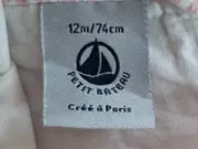Vorschaubild 4 von Baby Mädchen Kleid + Hose Set Gr. 74 Rosa Kariert Sommer