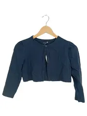 Vorschaubild 1 von Mädchen Bolero Strickjacke Gr. 146/152 Blau Baumwolle