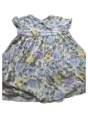 Vorschaubild 2 von Sommerkleid Blumenmuster Mehrfarbig Mädchen Gr. 23 Baumwolle