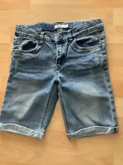 Vorschaubild 3 von Kinder Jeans Shorts Gr. 140 Blau Casual Denim Kurze Hose