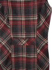 Vorschaubild 3 von Damen Trägerkleid Gr. 34 Kariert Grau Rot Business Wolle