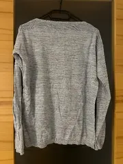 Vorschaubild 4 von Damen Pullover Gr. 36 S Grau Meliert Casual Lochmuster Langarm