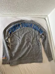 Vorschaubild 2 von Sweatshirt Herren Gr. L Grau Pullover Langarm Stickerei