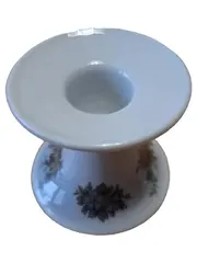 Vorschaubild 1 von Kerzenständer Porzellan Weiß Blumendekor Bavaria 7cm