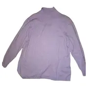 Vorschaubild 3 von Damen Pullover Lila Gr. 50 Langarm Kragen Stickerei Modal