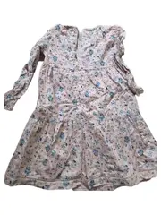 Vorschaubild 3 von Freizeitkleid Mädchen Rosa Blumenmuster Gr. 104 Baumwolle