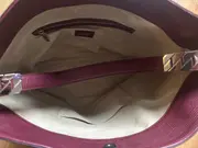 Vorschaubild 3 von Damen Henkeltasche Leder Bordeauxrot Elegant Shopper Tasche