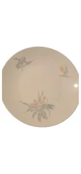 Vorschaubild 1 von Kuchenteller Porzellan Klassisch Blumenmuster Weiß 19 cm