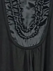 Vorschaubild 5 von Langarmshirt Damen Viskose Elegant Raffung Schwarz Gr. 54