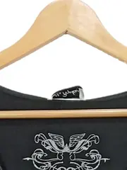 Vorschaubild 6 von Langarmshirt Damen Viskose Elegant Raffung Schwarz Gr. 54