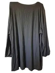 Vorschaubild 2 von Langarmshirt Damen Viskose Elegant Raffung Schwarz Gr. 54